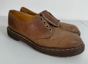 Vintage Dr. Martens Y2K‎ Brown Leather Shoes Size 8 thumbnail 1