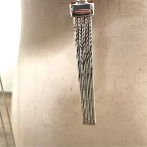 Charter club silver tone tassel chain necklace thumbnail 9