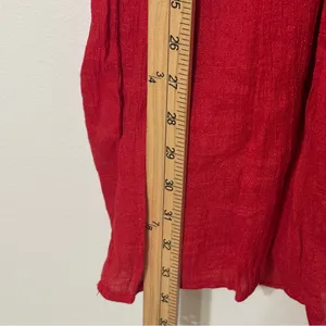 UMGEE Red Floral Embroidered Dress Size XL Women’s Boho Babydoll thumbnail 9