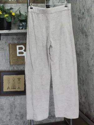 Barefoot Dreams Ultra Lite Rolled Edge Ankle Pants Beach Rock Brown S Tall thumbnail 2