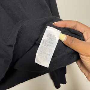 J. Crew Women Cotton Cashmere Sweater XXL Black Crewneck Classic Minimalist thumbnail 5