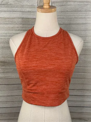 JOYLAB Burnt Orange Criss Cross Back Sports Bra Women's-Large thumbnail 1