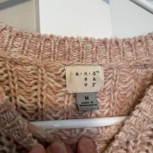 A New Day Cozy Pink Crew Neck Sweater thumbnail 2
