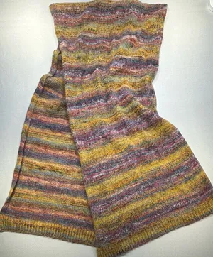 Anthropologie Akemi + Kin Space Dye Scarf Warm Knit Colorful Boho thumbnail 1