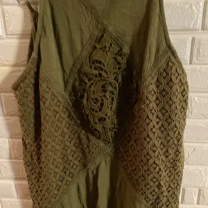 xhilaration Womens Tunic Olive Green xl thumbnail 3