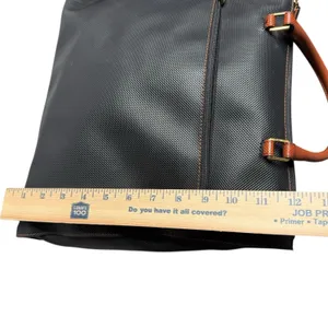 Vintage Bottega‎ Veneta Marco Polo Collection Black Brown Handbag Classic Purse thumbnail 12