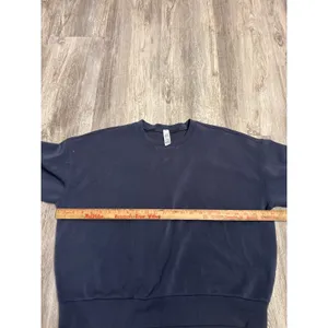 Spanx AirEssentials Dark Storm Blue Grey Crew Neck Sweatshirt Womens Large thumbnail 6