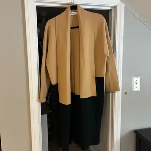 ZARA color block knit coat size M thumbnail 5