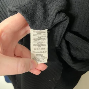 Free People Black Blue Snow Day Knit Thermal Top Medium thumbnail 10