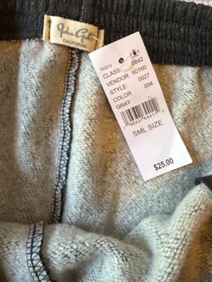 John Galt California Gray Sweat Shorts Size Small thumbnail 2