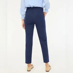NWT J Crew Factory Kallie straight-leg pant Size 6 Navy thumbnail 3
