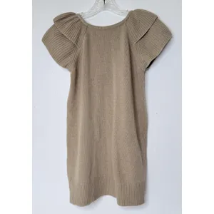 ZARAKNIT Cardigan Ruffle Sleeve Tan Size M Boho Chic Angora Wool Girlhoodcore thumbnail 2