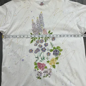 Fruit Of The Loom Vintage Single Stitch Floral Short Sleeve T-Shirt Size XL thumbnail 6