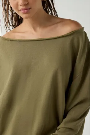 Urban Outfitters Off the Shoulder Sweatshirt thumbnail 1