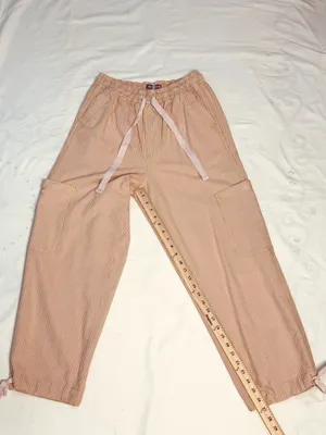 Urban Outfitters Women's Striped Elastic Waist Drawstring Cargo Jogger Pants thumbnail 10