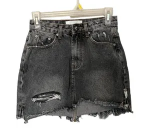 One‎ Teaspoon High Waist Dark Gray 2020 Mini Skirt thumbnail 1