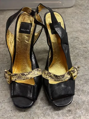 Dolce Vita slingback platform heels size 9 vintage thumbnail 1