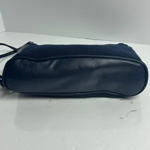 Vintage Esprit Navy Blue Ribbed Fabric Shoulder Bag Y2K 90s Minimalist thumbnail 7