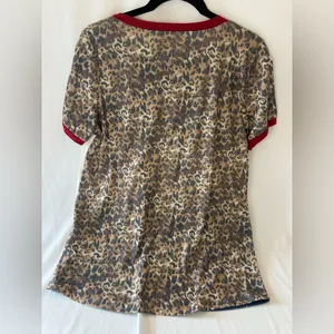 Leopard & Stars Colorblock Tee with Pocket thumbnail 2