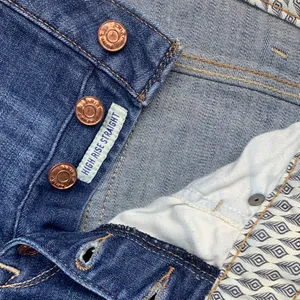 Ariat size 31 short high rise straight Real Denim Jeans Blue Stitching cowgirl r thumbnail 3