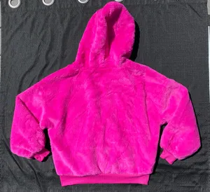 💕NWOT FCT With Love Size Small Hot Pink Faux Fur Hooded Jacket 💕 thumbnail 10