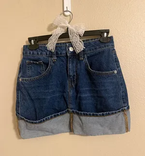 Forever 21 Skirt Denim Mini thumbnail 1