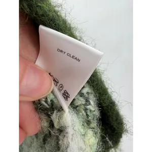 Lovers and Friends Tanessa Argyle Sweater Womens XS Green Fuzzy Knit Preppy Wool thumbnail 6