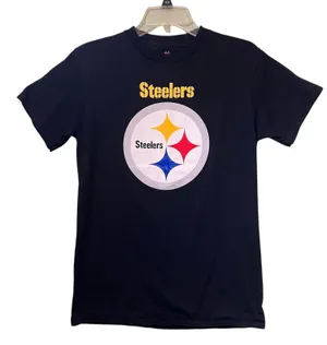 Pittsburgh Steelers Shirt Women's Sm Black NFL Football Short Sleeve Cotton Tee thumbnail 1
