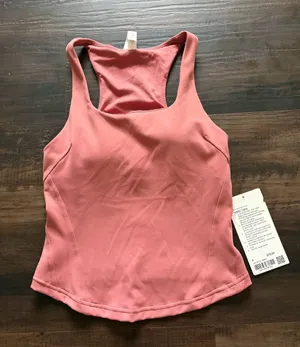 NWT lululemon athletica Rose Pink Instill racer back Tank thumbnail 1
