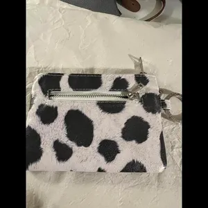 Simply Southern Cow Print Coin Purse With Key Chain thumbnail 4