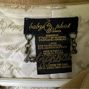 Baby Phat Y2k corduroy button up jacket tan size medium thumbnail 3