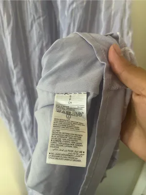 Old Navy Lavender Striped Midi Dress Small Coastal Euro Summer Cottagecore thumbnail 6