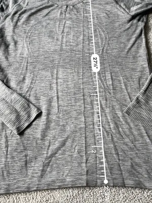 Lululemon athletica Swiftly Heathered Gray Long-sleeves Size 12 thumbnail 4