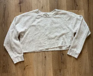 Colosseum Light Grey Cropped Crewneck Sweatshirt thumbnail 1