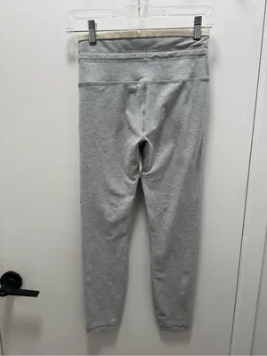Vuori Light Heather Cream Grey Vibe Elevation Drawstring Leggings VW452 Small thumbnail 4