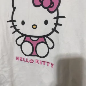 Hello Kitty Sweatshirt‎ Crewneck white Sanrio Womens L Graphic Print Pullover thumbnail 2