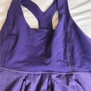 LULULEMON Power Dance Tank Heathered Concord‎ Grape Size 6 thumbnail 4