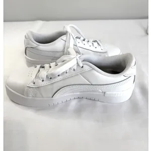 PUMA White Platform Sneakers Womens 6 /‎ Youth 4.5 Clean Girl Minimalist Shoes thumbnail 12