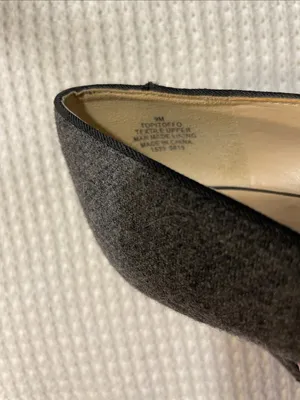 Nine West Gray Pointed-Toe Pumps with Crystal Accent thumbnail 6