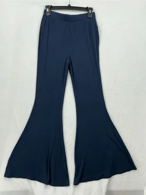 Free People Navy High-Rise Flare Leggings 1014 thumbnail 2