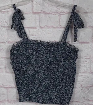 Abercrombie & Fitch Medium Floral Smocked Tank Top thumbnail 1