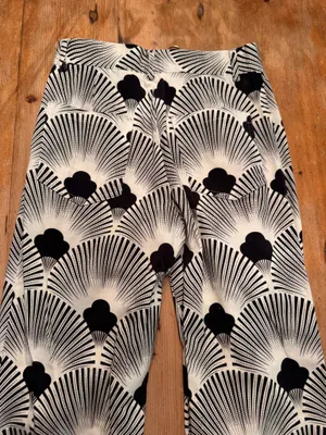 Free People Black and White Patterned Pants thumbnail 3