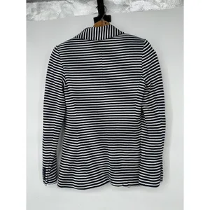 Lauren Ralph Lauren Blazer Women S Navy Stripe Nautical Coastal Preppy Old Money thumbnail 3