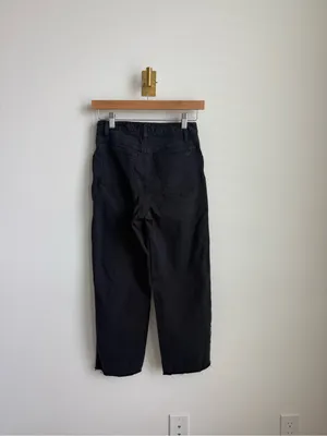 Aritzia TNA 90s Camden Pant Black Cotton Twill Straight Leg Size 2 thumbnail 5