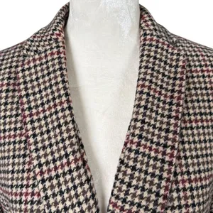Charter Club long sleeve collared button down fully lined houndstooth blazer 4 thumbnail 5