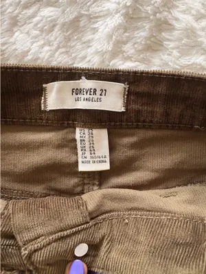 Forever 21 Corduroy Skirt Mini Green Dark thumbnail 2