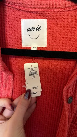 Aerie Waffle Knit Top Long Sleeve thumbnail 3
