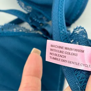 Teal Lace Bra Medium NWOT Blue thumbnail 4