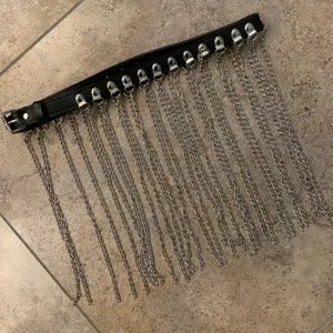 Boutique TEMPTATION - Chain Fringe Belt Skirt thumbnail 2