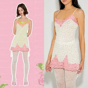 Betsey Johnson x Forever 21 Floral Lingerie‎ Slip Dress XL Whimsical Bridgerton thumbnail 3